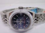 Copy Rolex Couple Watches Datejust SS Blue Dial Ladies 26mm